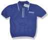 View Item New Pop Retro 60's Mod S/S Polo Collar Knit Blue White 